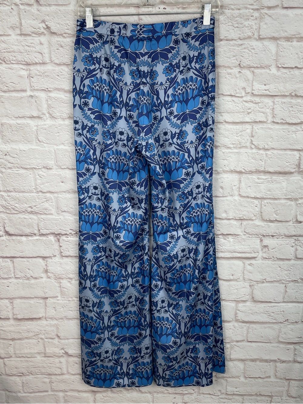 Sandro Floral Scarf Print Loose Fit Trouser Pants Size 36 - Picture 3 of 7